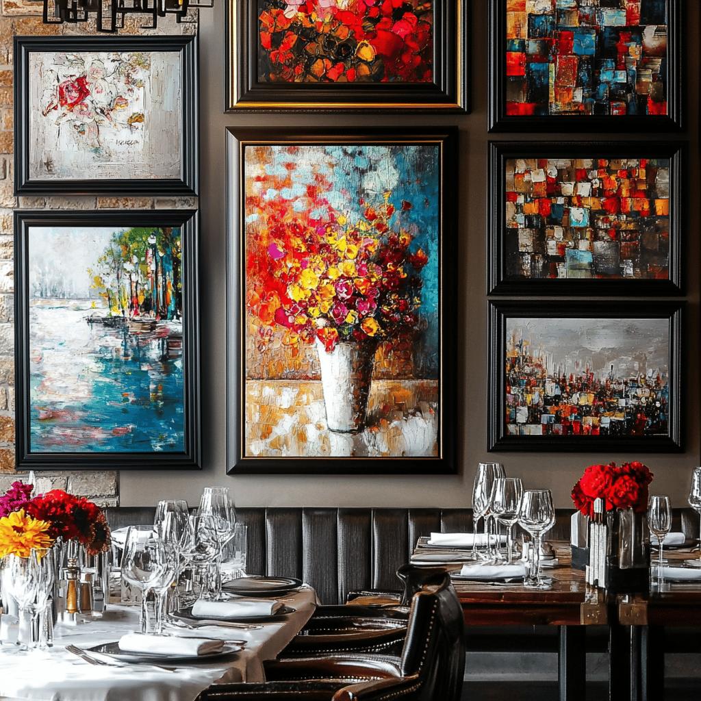 25 quadros para sala de jantar que transformam o ambiente através da arte