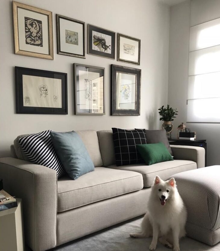 How to Use the Versatile Gray Sofa in Your Decor 7 O sofá cinza fica lindo com almofadas coloridas.