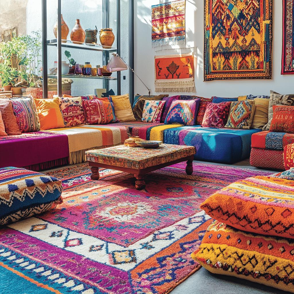 Tapete colorido: 50 modelos para deixar sua casa mais alegre