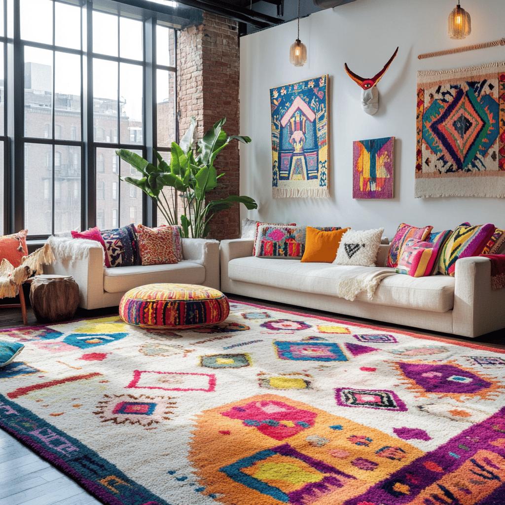 Tapete colorido: 50 modelos para deixar sua casa mais alegre