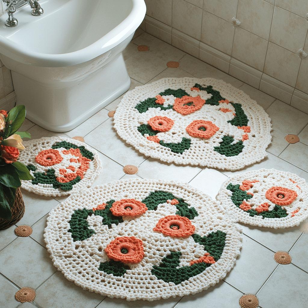 50 Modelos de Tapete de Crochê para Banheiro