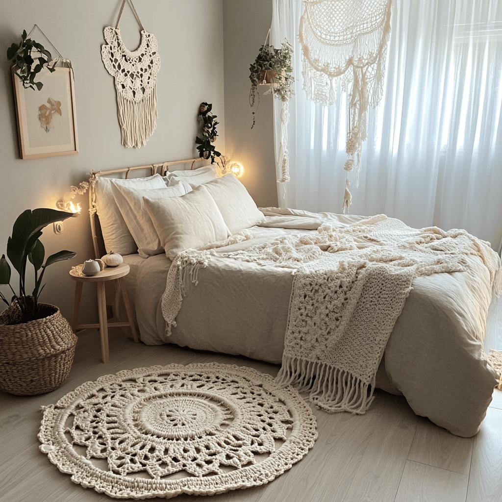 CROCHET RUG FOR BEDROOM: HOW TO DECORATE YOUR SPACE WITH THIS PIECE 8 Tapete de crochê para quarto: como decorar seu espaço com essa peça