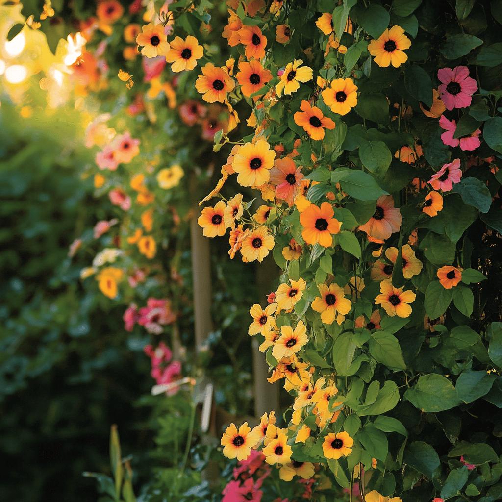 Caring for Thunbergia Alata: The Popular Climbing Plant in Gardens 1 Cuidando da Thunbergia Alata: Dicas e Cuidados Para Sua Flora