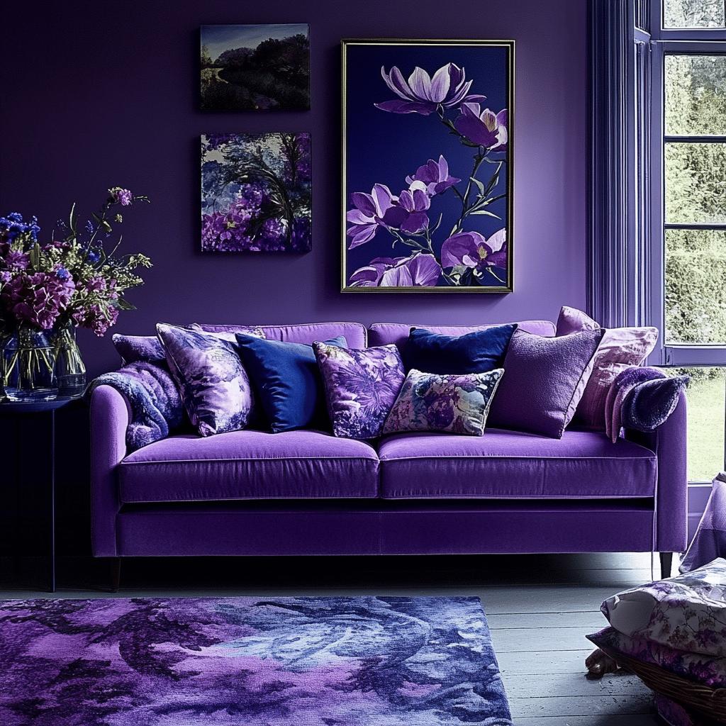 SIX MAIN SHADES OF PURPLE TO ENHANCE YOUR DECORATION 1 6 Principais Tons de Roxo para Usar na Decoração