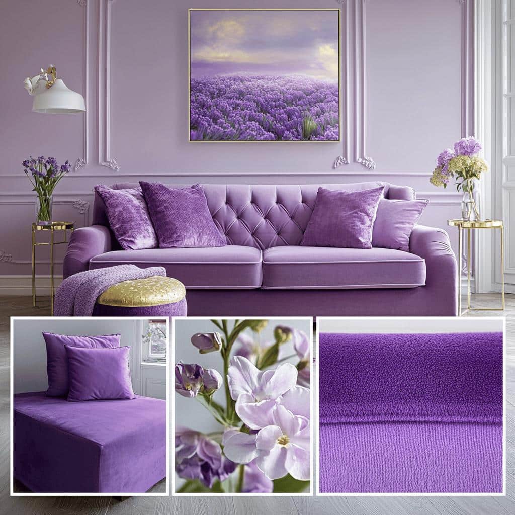 SIX MAIN SHADES OF PURPLE TO ENHANCE YOUR DECORATION 6 6 Principais Tons de Roxo para Usar na Decoração