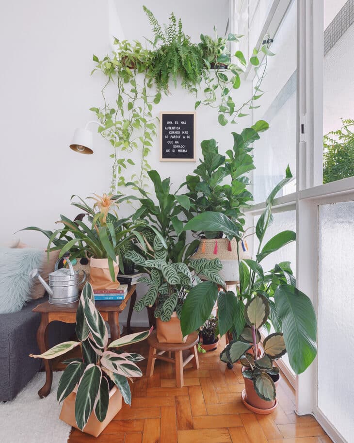 Urban Jungle: 35 Green Ideas on How to Use This Trend 2 Ambientes com cores neutras com plantas